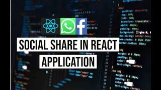 React Social Share Tutorial