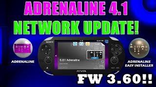 ADRENALINE VERSION 4.1 UPDATE VIA NETWORK & ADRENALINE EASY INSTALLER! PS VITA 3.60!!!