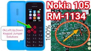 Nokia 105 RM-1134 Call Button not working & Left,Up,Down key Line Repair Live Solutions U4UGSM