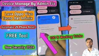 Device Managed by Admin Resetting Solved | All Vivo Oppo Lava Itel Tecno Infinix It Admin Bypass