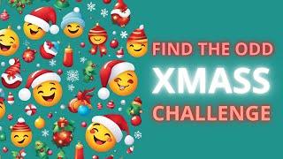 FIND THE ODD EMOJI OUT - GAME QUIZ | MIND GAME | BRAIN TEASER | EMOJI CHRISTMAS CHALLENGE PUZZLE