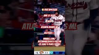 MLB Betting Pick June 21, 2025 Atlanta Braves #mlb #sportsbetting #shorts