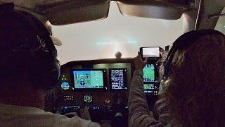 Low IFR landing at night