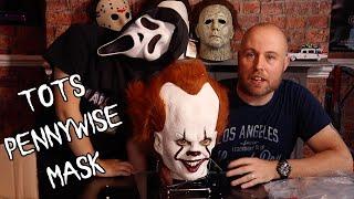 Trick or Treat Studios Pennywise Mask Unboxing. Tots Pennywise Mask Review. It Chapter 2 mask