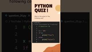 Quiz 26 Python