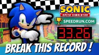  Try to BEAT my 3 New SPEED-RUN RECORDS | Sonic Speed Simulator 