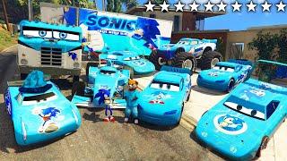 I STOLE SONIC SECRET CARS WITH SONIC FROM REAL LIFE IN GTA 5