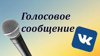 Как отправить голосовое сообщение ВКонтакте. Нина Ракова.