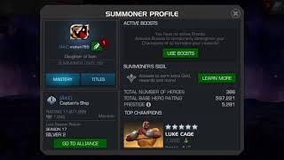 Marvel contest of champion best settings