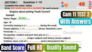 IELTS Listening 06-12-2024 I Enquiry about joining Youth Council Listening # Cam 11 Test 2 Listening