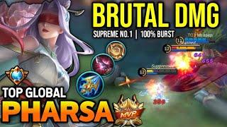 PHARSA BEST BUILD 2023 | TOP GLOBAL PHARSA GAMEPLAY | MOBILE LEGENDS