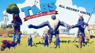 How To Unlock Every Hidden Secret UNIT IN TABS TOTALLY ACCURATE BATTLE SIMULATOR