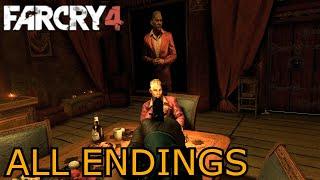 Far Cry 4 All Endings Good/Bad, Amita & Sabal Secret, Alternate Endings