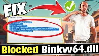 FIX battleye blocked loading of file bink2w64.dll Fix GTA V Enhanced