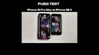 iPhone 16 Pro Max vs iPhone SE 2 - PUBG Test