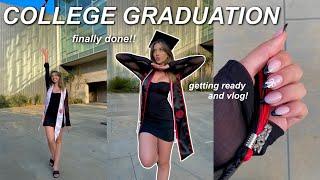 COLLEGE GRADUATION (getting ready + vlog) soo excited to be done