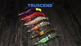 TRUSCEND Artificial Soft Plastic Realistic Shrimp Lure