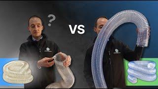 What is the difference between PU Flexible Ducting VS Heavy Duty Blue Spiral? Pete at DustSpares