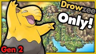 Can I Beat Pokemon Gold with ONLY Drowzee?  Pokemon Challenges ► NO ITEMS IN BATTLE