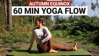 60 Min Yoga For The Autumn Equinox | Full Body Yoga - Mixed Levels