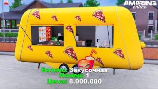 МОЙ НОВЫЙ БИЗНЕС В GTA CRMP! ЗАКУСОЧНАЯ на AMAZING ONLINE