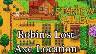 Robins Lost Axe Location - Stardew Valley