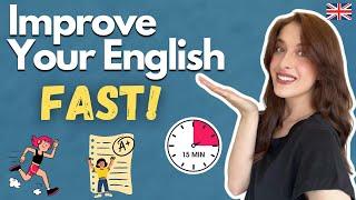 Do THIS to Become Fluent in English! (English Study Plan)