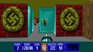 Wolfenstein 3D (DOSBOX) - Episode 2 (Operation: Eisenfaust) Full Playthrough [60FPS/FULLHD]