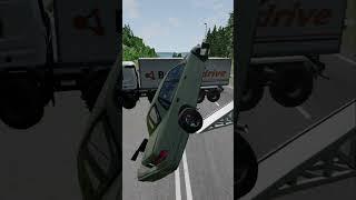 "Extreme Car Crashes into Truck Beams in BeamNG.drive"|| Beamng Boom || Shorts #carcrashes #beamng