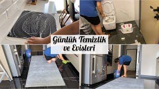 21I Temizlik Vlog | Günlük Temizlik | Yerleri Elbeziyle Sildim | Klozet Temizledim #temizlik