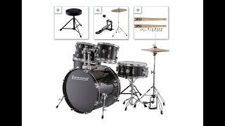 Ludwig Accent Drive Series LC175 Complete Drum Package with Cymbals, Hardware, Drum Throne -Overview