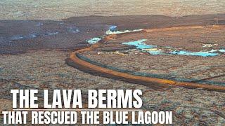 The Lava Flow And Lava Berms That Rescued The Blue Lagoon - Wide Drone View