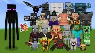 Enderman vs Every mob in Minecraft (Java Edition) - Minecraft 1.19 Enderman vs All Mobs