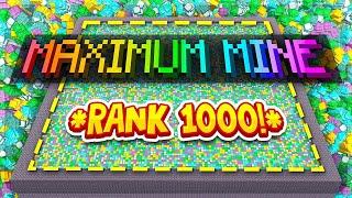 UNLOCKING THE FULLY MAXED RANK *1000* MINE! (RICH!) | Minecraft OP Prison | MineLucky