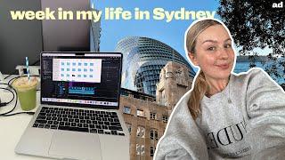 SETTLING INTO SYDNEY | trying *again* to get into a healthy routine  food shop, work & painting ad