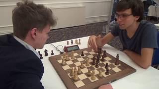 GM Vladislav Artemiev - Petkidis Anthony, Blitz chess, English opening