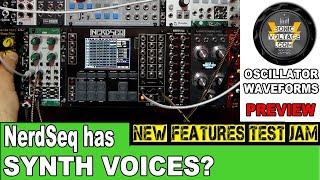 XOR Electronics #NerdSeq #Eurorack #Synth #Sequencer Waveform #VCO Feature Preview #Demo #Jam (2020)