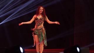 Алина Анжина -  bellydance funny drum solo / веселая табла соло