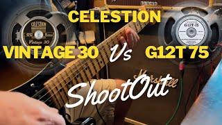 Celestion speakers SHOOTOUT - G12T 75 (white label) vs V30s (UK)