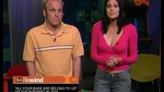 Morgan webb shows cleavage X Play Rewind 2004