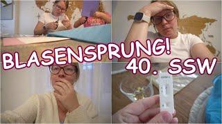 Kurz vor Geburt | Blasensprung | 40. SSW | Schultüte basteln | FAMILIENVLOG