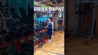 Priya bapat in the gym-Instagram trends-Marathi actress-#shorts #priyabapat #marathi #gym #reels #yt