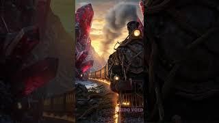 A Magical Train Through Crystal Mountains | Fantasy World in Motion!
