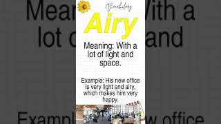 IELTS Vocab #882 Airy     #Shorts