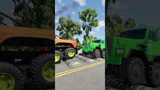 Cars and pickup vs Speed Bumps #short #beamng #beamngdrive #trucksvs