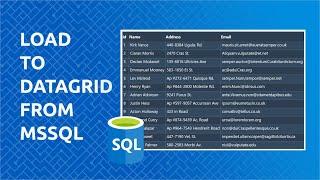 Load Data to a DataGrid in WPF With MSSQL And EntityFramework in C#