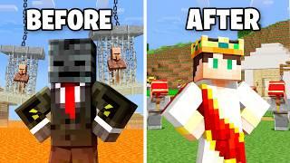 Minecraft but I SAVE The Village... (From Grox)