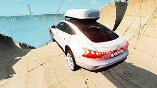 Audi VS High Mega Ramp JUmp Test - BeamNG Drive