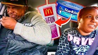 PUTTING TUNA FISH ON MY FIANCE STRAW!! *HILARIOUS PRANK*