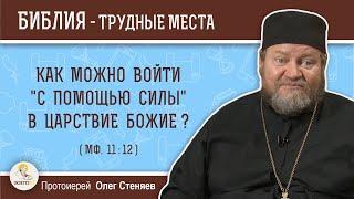 Как можно войти "с помощью силы" в Царствие Божие (Мф. 11:12)?  Протоиерей Олег Стеняев